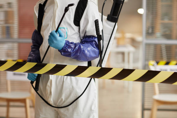 Professional Sewage Cleanup technician working in Caledonia, MI